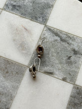 Load image into Gallery viewer, Garnet Cabochon Sterling Silver Earrings
