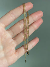 Load image into Gallery viewer, Figaro Vintage 14k Gold Necklace
