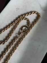 Load image into Gallery viewer, Vintage 1/20 12k Gold Filled Rope Chain 25”
