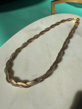 Load image into Gallery viewer, Italian Braided Dusted Gold Vermeil Chain 18”

