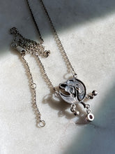 Load image into Gallery viewer, Cabochon Amethyst Witch Sterling Silver Necklace
