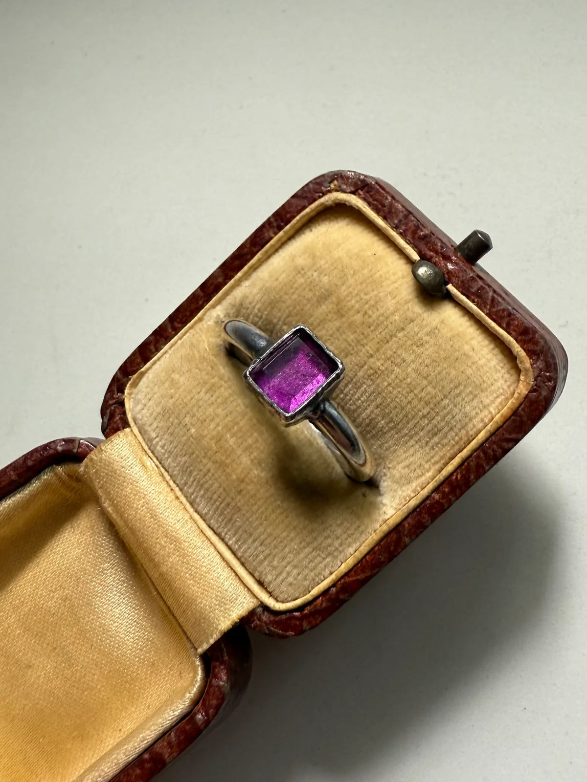 Tous Amethyst Sterling Silver Ring Size 7