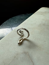 Load image into Gallery viewer, Vintage Snake Sterling Silver Ring Size 7.75
