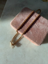 Load image into Gallery viewer, Forstner 10k Gold Watch Chain Choker Necklace 13.75”
