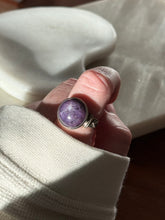 Load image into Gallery viewer, Vintage Purple Star Sapphire Sterling Silver Ring Size 8
