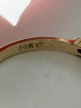 Load image into Gallery viewer, Vintage 14k Yellow Gold Ruby Band Size 6.25
