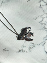 Load image into Gallery viewer, Pink Bow Sterling Silver Necklace 18”
