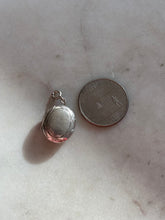 Load image into Gallery viewer, Oval Locket Sterling Silver Spring Ring Charm
