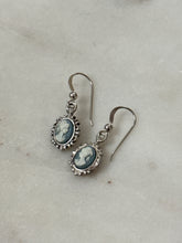 Load image into Gallery viewer, Vintage Sterling Carved Cameo Earrings
