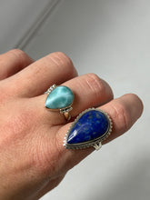 Load image into Gallery viewer, Larimar Sterling Silver Ring Size 7
