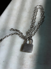 Load image into Gallery viewer, ‘H’ Lock Sterling Silver Chain 17.5”
