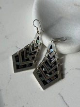 Load image into Gallery viewer, Mexico Vintage Sterling Silver Abalone Earrings
