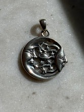 Load image into Gallery viewer, Sun &amp; Moon Pendant Sterling Silver
