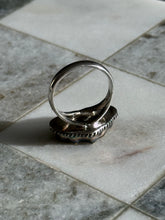 Load image into Gallery viewer, Bumblebee Jasper Bat Sterling Silver Ring Size 10
