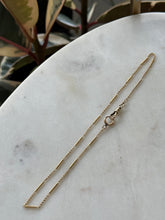 Load image into Gallery viewer, Antique 14k watch chain w/ Dog Clip 14”
