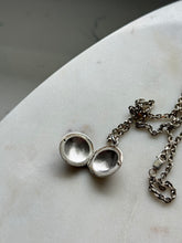 Load image into Gallery viewer, Etched Locket Sterling Silver Necklace 16”
