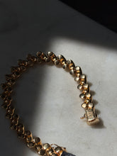 Load image into Gallery viewer, Italian Gold Vermeil San Marco Link Bracelet 7.5”
