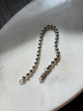 Load image into Gallery viewer, Vintage Ball Chain Sterling Silver Bracelet 9”
