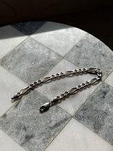 Load image into Gallery viewer, Italian Solid Sterling Silver Figaro Bracelet 8”
