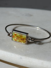 Load image into Gallery viewer, Sterling Silver Floral Bangle Bracelet
