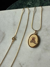 Load image into Gallery viewer, Vintage Teddy Bear Gold Plated Necklace 24”

