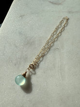 Load image into Gallery viewer, Blue Gemstone Gold Fill Bracelet 7”
