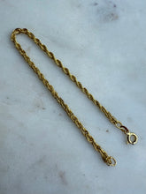 Load image into Gallery viewer, Canadian Gold Vermeil Rope Bracelet 7.5”
