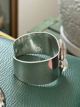 Load image into Gallery viewer, Moonstone Chunky Solid Sterling Silver Thick Width Bracelet
