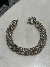Load image into Gallery viewer, Sterling Silver Byzantine Bracelet w/ Sailor Bolt Clasp 7.25”
