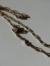 Load image into Gallery viewer, Paperclip Link Lightweight 14k Yellow Gold Chain 20”
