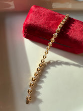 Load image into Gallery viewer, Gold Vermeil CZ Tennis Bracelet 7”
