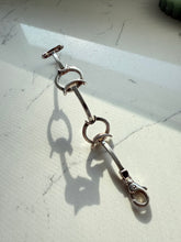 Load image into Gallery viewer, Chunky Solid Sterling Silver Horsebit Bracelet

