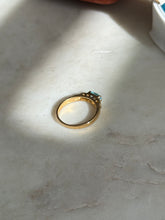 Load image into Gallery viewer, Blue Topaz Gold Vermeil Ring Size 9
