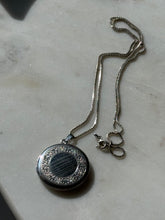 Load image into Gallery viewer, Vintage Sterling Silver Locket Necklace 24”

