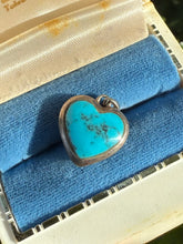 Load image into Gallery viewer, Turquoise Sterling Silver Heart Pendant
