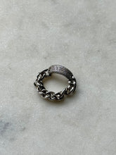 Load image into Gallery viewer, Sterling Silver Chain Link Ring Size 6.75
