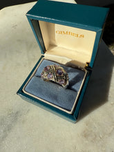 Load image into Gallery viewer, Amethyst Sterling Silver Ring Size 8.5
