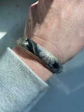 Load image into Gallery viewer, Etched Floral Sterling Silver Cuff Bracelet
