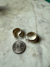 Load image into Gallery viewer, Milor Etched Sterling Silver Hoops
