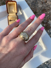 Load image into Gallery viewer, Hammered Gold Vermeil Chunky Dome Ring
