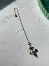 Load image into Gallery viewer, Antique 1/20 12k Gold Filled Guilloche Enamel Fleur De Lis Necklace
