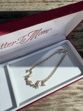 Load image into Gallery viewer, Dolphin Heart Rolo Link Sterling Silver Bracelet 7”
