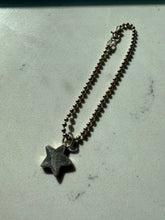 Load image into Gallery viewer, Ball Chain Sterling Silver Star Bracelet 7.5”

