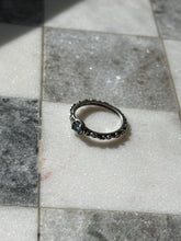 Load image into Gallery viewer, Blue Topaz Sterling Silver Band Size 10.25

