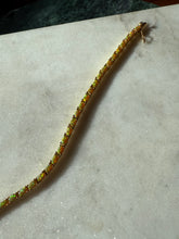 Load image into Gallery viewer, Opal Gold Vermeil Tennis Bracelet 7”
