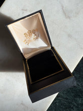 Load image into Gallery viewer, Vintage Black Velvet Ring Box
