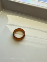 Load image into Gallery viewer, Brown Glass Stacker Band Ring Size 8
