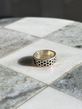 Load image into Gallery viewer, Black Enamel Sterling Silver Band Size 5

