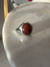 Load image into Gallery viewer, Vintage Sunstone Sterling Silver Ring Size 7.5
