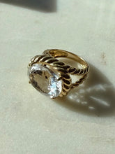 Load image into Gallery viewer, Chunky Quartz Gold Vermeil Ring Size 6
